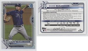 2021 Bowman Chrome Refractor /499 Shane McClanahan #8 Rookie RC