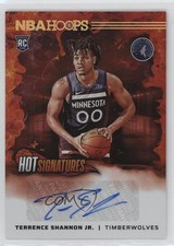 2024-25 Panini NBA Hoops Hot Signatures Rookies Terrence Shannon Jr Auto 4o1