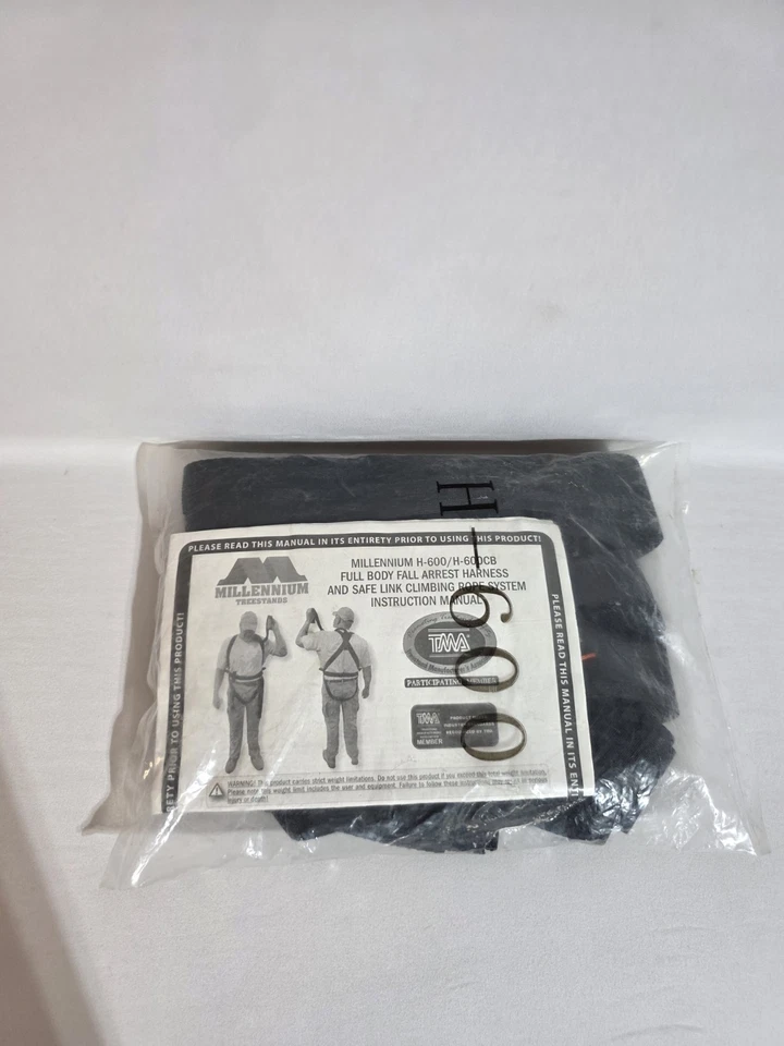Millennium H-600 Full Body Fall Arrest Harness & Safe Link Climbing Rope – New - Image 3 of 3