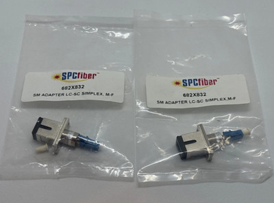 LC to SC Simplex Multimode Fiber Optic Adapter 682-832