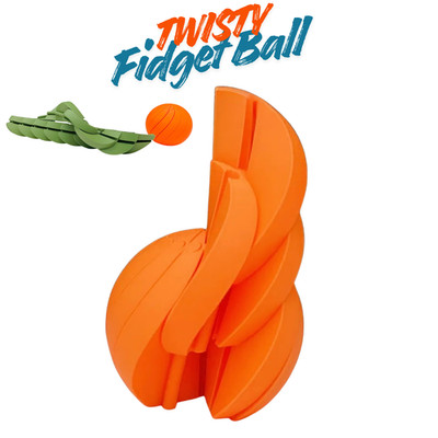 3D Printed Fidget Ball Toy, Twistsphere Fidget Toy - Hypnotic Slime Ball Spinner