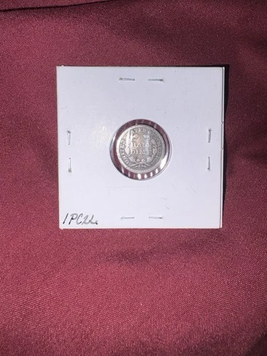 1853 Seated Liberty Half Dime 5C Arrows High Grade Details US Silver Coin in pkg