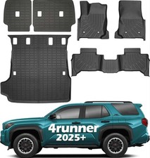 Floor Mats 6 pcs 2025 Toyota 4 Runner 5 2025 Toyota 4runner 5-Seater Full Set