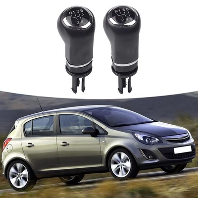 Leichtg?ngiges Fahrerlebnis mit Schwarz Silber Schaltknauf f��r Opel f��r Corsa - Bild 1 von 4