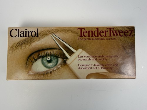Vintage 1977 Clairol TenderTweez PT-1 Electric Eyebrow Tweezer w/ Box TESTED