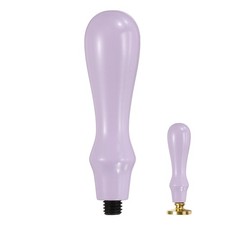 Wax Seal Stamp Handle Wooden Handle Sealing Stamp, 0.87x2.95", Purple