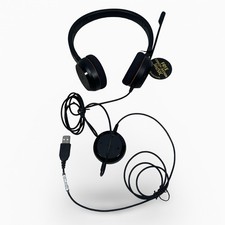Jabra Evolve 20 Wired On-Ear Headset Black USB-A Skype for Business HSC016