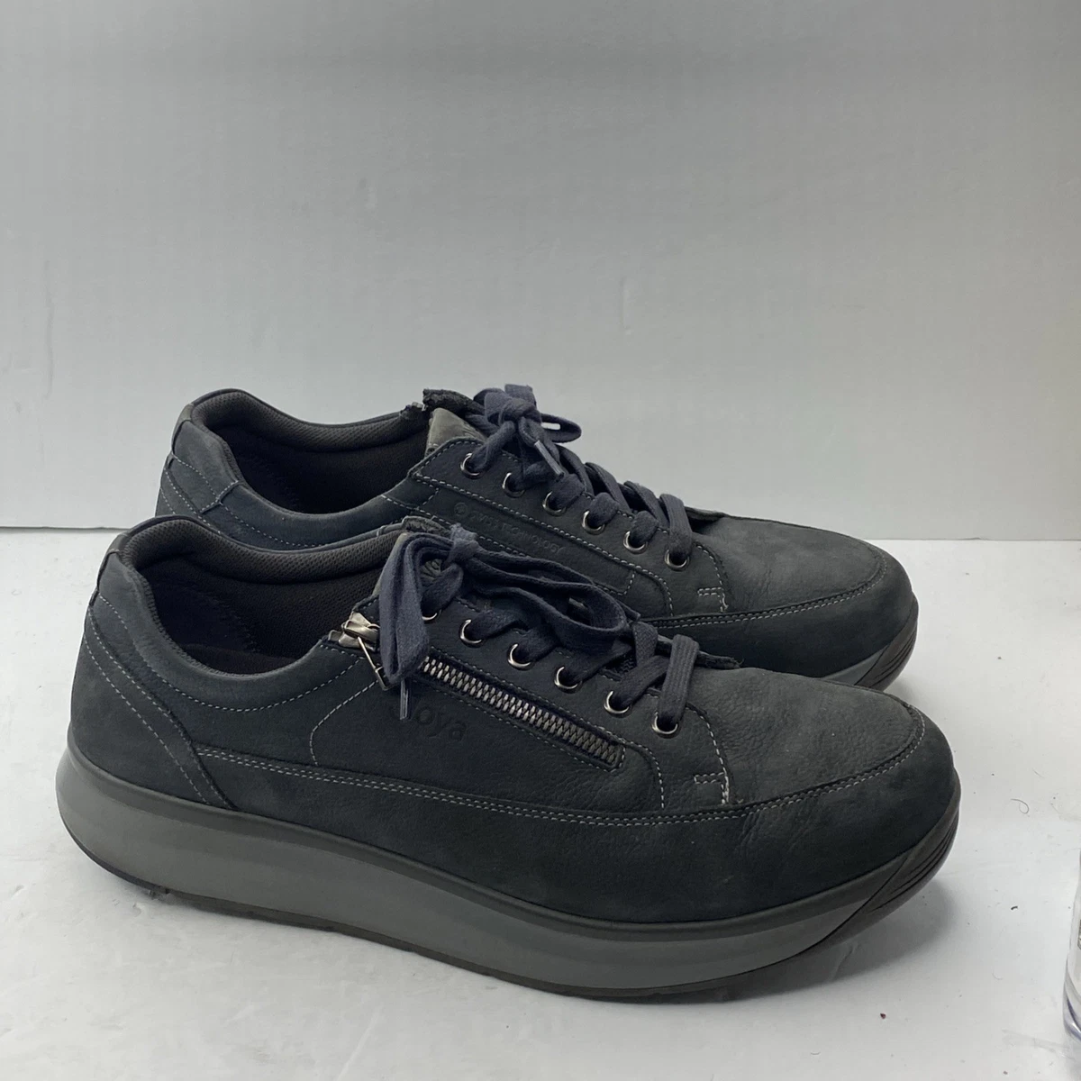 Joya ID Casual Leather Back Friendly Trainers Shoes Sneakers‎ Black Mens 9.5 Joya Shoes for Men for sale | eBay main image 3