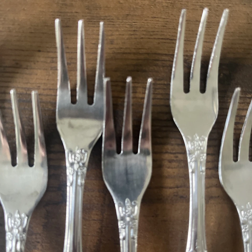 Juego de 8 tenedores de cóctel Northland acero inoxidable Corea  Foto 3 de 4