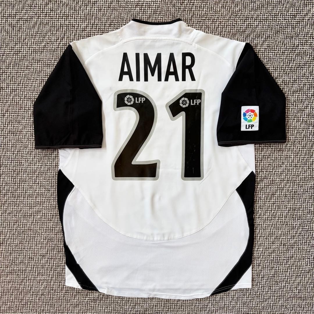 Valencia CF Aimar 21 Home Jersey 2003 2004 UEFA Cup Double Winner