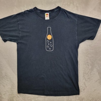 Grown Up Soda Shirt Mens Large Fruit of the Loom Vintage GUS Promo Tee Beverage