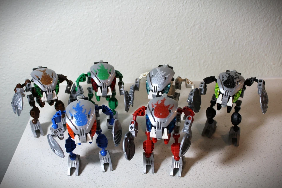 LEGO Bionicle Bohrok-Kal Lot 8573–8578 w/ Canisters & Krana – Read Desc - Image 2 of 4