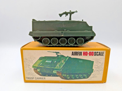 Airfix HO/OO Truppenträger Modellbausatz im Originalkarton Vintage Militärfahrzeug