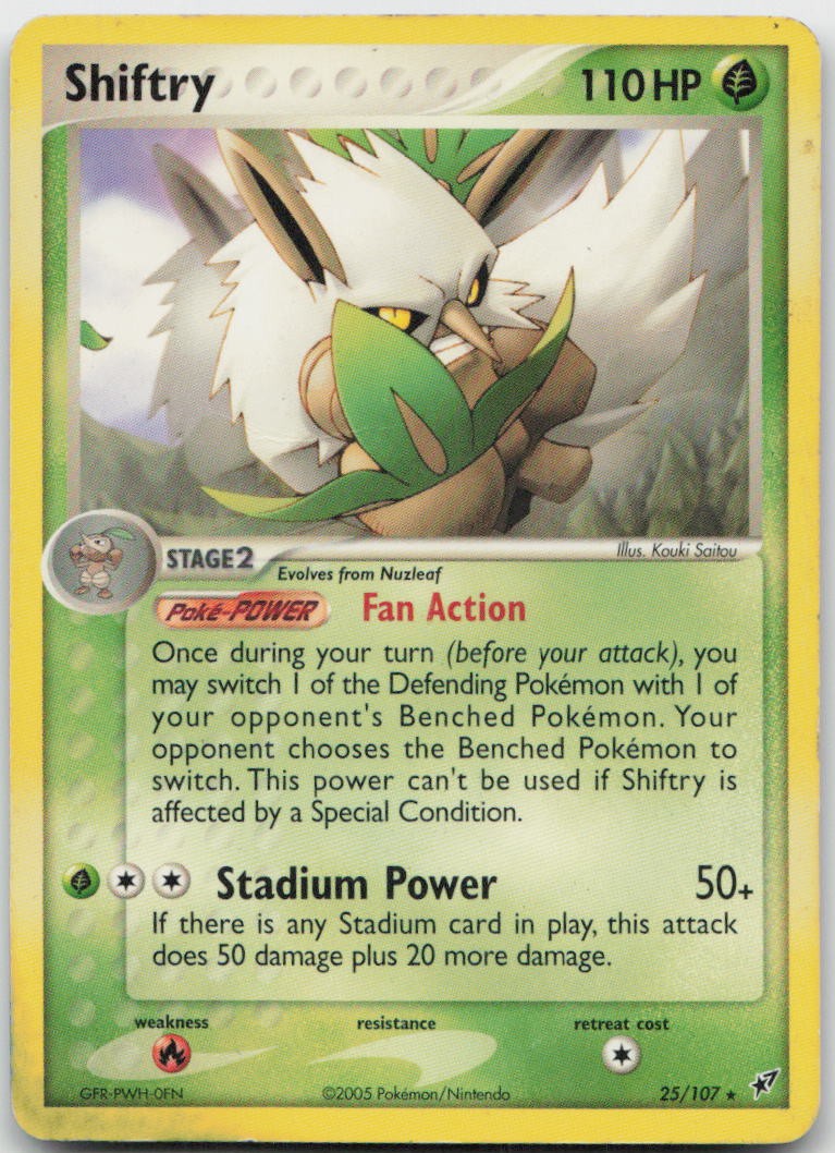 Shiftry 25/107 Rare Deoxys Pokemon MP