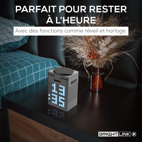 BrightLink Chargeur Induction 3 en 1 Compatible iphone Apple Watch et airpods... - Photo 4/7
