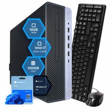 HP ProDesk Desktop PC | Intel i7 8th Gen | 16GB | 512GB SSD | Windows 11 Pro
