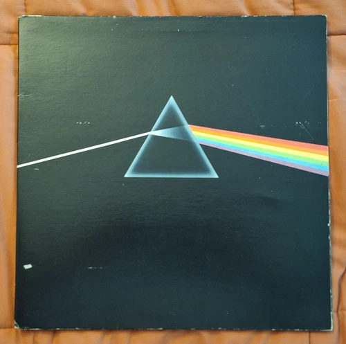 Pink Floyd - Dark Side of the Moon LP SMAS-11163 Vinyl 1975 w/ Poster & Stickers