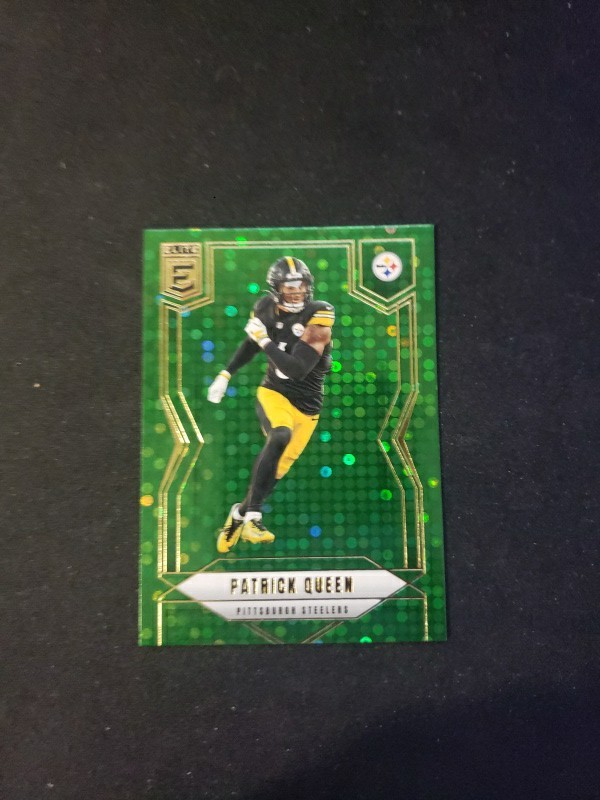 2025 Panini Donruss Elite - Patrick Queen #18 Green Disco Pittsburgh Steelers 