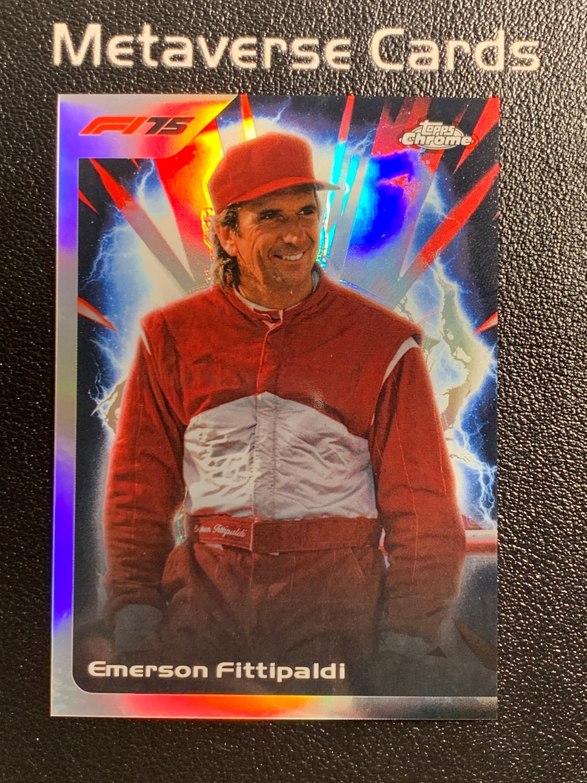 2025 Topps Chrome Formula 1 F1 Emerson Fittipaldi Ultrasonic Refractor SSP