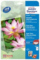 Avery 2482-20 Premium Inkjet Fotopapier Din A4 300G/M² 20 Blatt