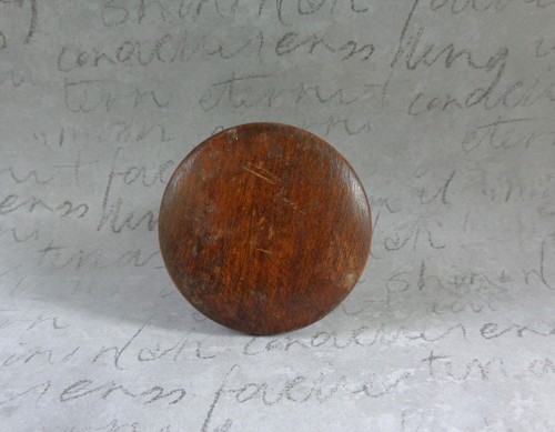 Vintage Large Wood Knob 2" Diameter Salvage Furniture Drawer Pull