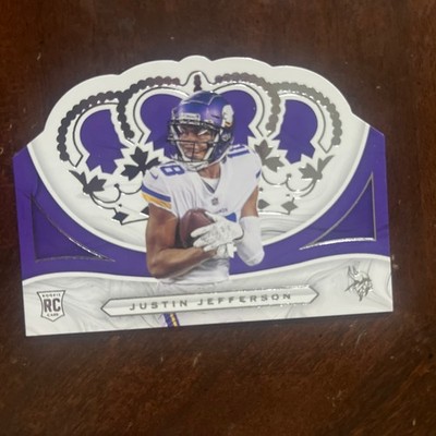 2020 Panini Chronicles Justin Jefferson Crown Royale #CR-11 (RC) Die-Cut Rookie