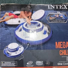 Intex Inflatable Mega Chill #56822EP Pool Lake Cooler Floating Ice Chest New NIB