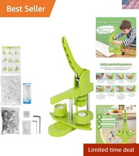 25mm 1inch Button Maker 200Pcs Button Maker Press Machine Kit with Button Mak...