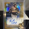 2022 Bowman - Chrome Prospects Auto Gold Refractors - Brandon Valenzuela /50