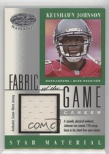 2001 Leaf Certified Materials Fabric of the Game Career Keyshawn Johnson 0rx8