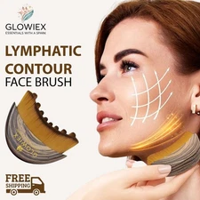 New Lymphatic Contour Face Brush Lymphatic Drainage Massager for Face by Glowiex