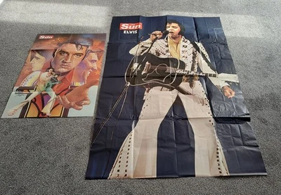 Elvis The Sun Vintage EPic Super Size Poster 1977 Rare With Bonus Sun Poster - Image 1 of 4