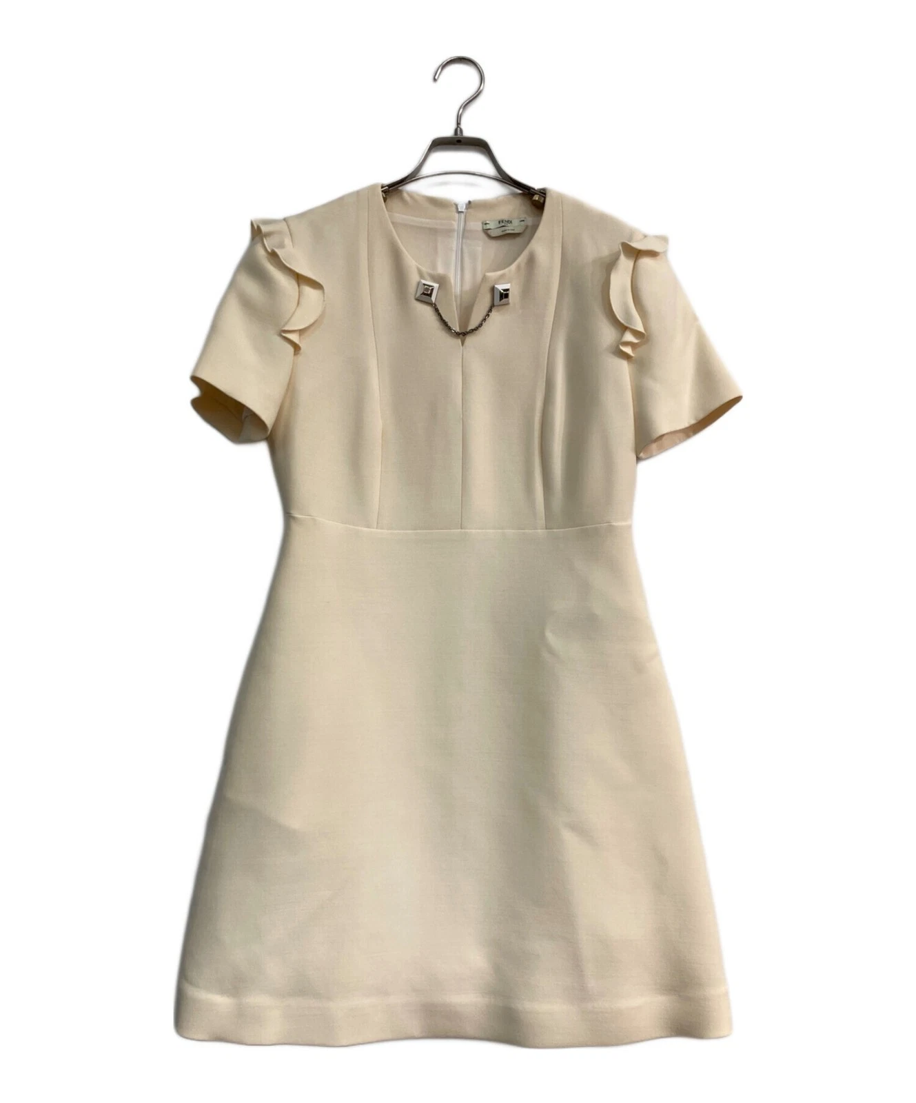 Abito FENDI manica corta taglia M avorio FD9226 46R dal Giappone