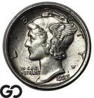 1923 Mercury Dime, Gem BU++