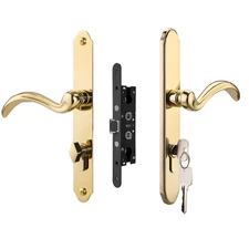 HauSun Storm Door Handle Set Replacement Kit with 2 Point Mortise Lock and Ke...