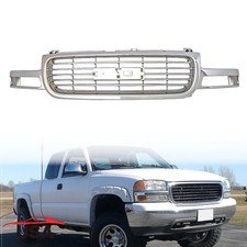 Chrome Grille For 1999-2006 Gmc Sierra 1500 Pickup Truckyukon