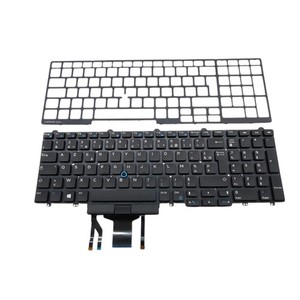 Original Dell Tastatur E5550 E5570 AZERTY Französisch 0WCKVN mit Rahmen