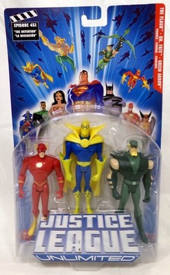 DC JLU Flash Dr Fate Green Arrow Episode 451 5'' Figure Set Mattel 2004 New