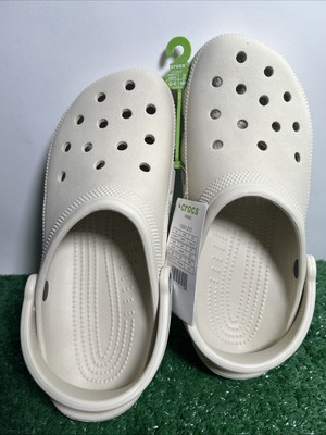 Crocs Classic Crush Clog Bone / Sail Size Men 9 Women 11 (10001-2Y2)  NEW NWT