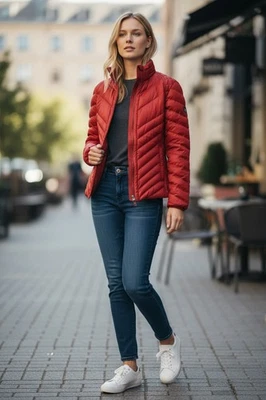 Veste matelassée ARMANI JEANS rouge – T.48 IT / L – TBE - Photo 1/4