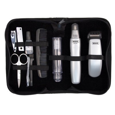 Wahl Travel Set Reiseset batteriebetriebener Trimmer und Ohren-/ Nasentrimmer