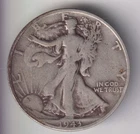 1943-S WALKING LIBERTY HALF DOLLAR 90% SILVER SAN FRANCISCO .50¢ UNITED STATES