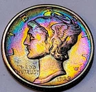 1939 P Mercury Dime 10C 90% Silver US Coin Winged Liberty. 221
