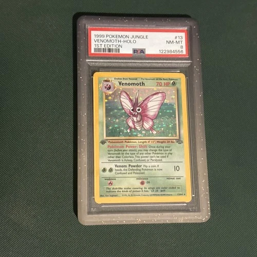 Pokemon Venomoth Jungle 1st Edition Holo Rare #13 PSA 8 Mint