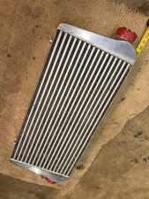 Universal Aluminum Turbo Intercooler 3 Inlet Outlet 31x13x 4 Used Good