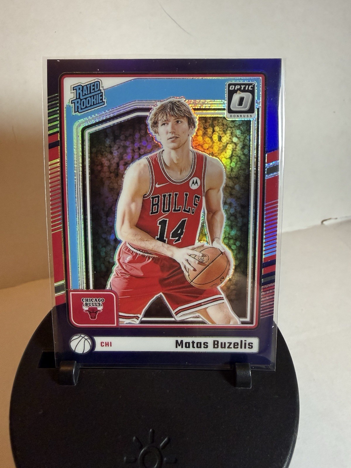 2024-25 Panini Donruss Optic - Rated Rookie Matas Buzelis #271 Purple Prizm (RC)