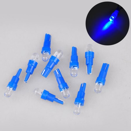 10x T5, 12V, LED long life lamp wedge Blue BULBS, A great gift idea!! - Picture 2 of 2