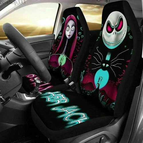 The Nightmare Before Christmas Car Seat Covers Pickup Front Rear Seat Protectors