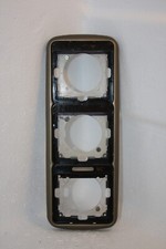 Jung topline 3-fach Rahmen in bronze - Einlegefolie "Licht" und Lichtleiste WC