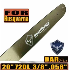 Holzfforma® 3/8 .058 20inch 72 Drive Links Guide Bar Wagners